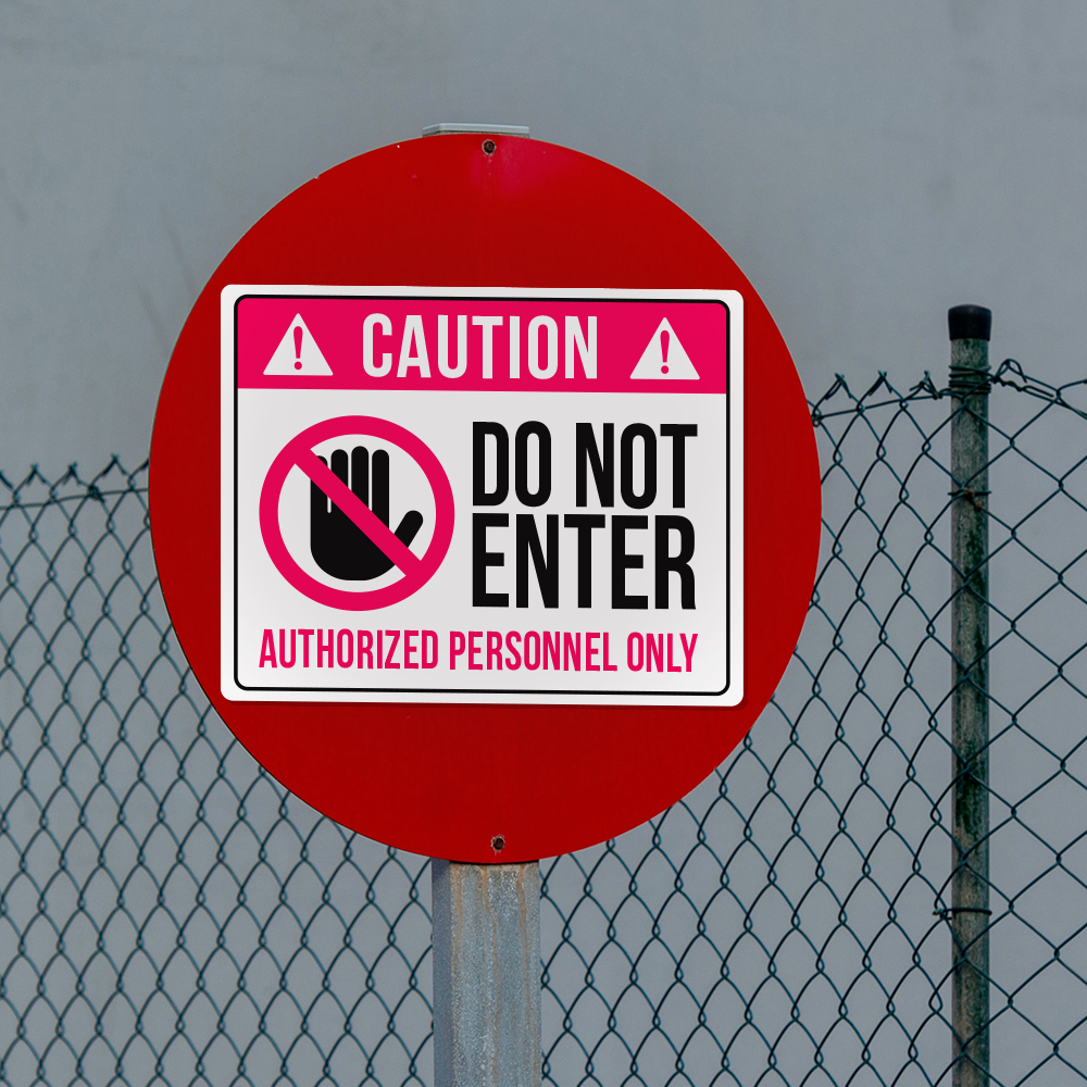 Show details for Do Not Enter Label