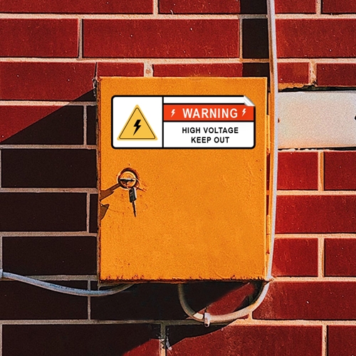 Show details for Hazard Warning Label