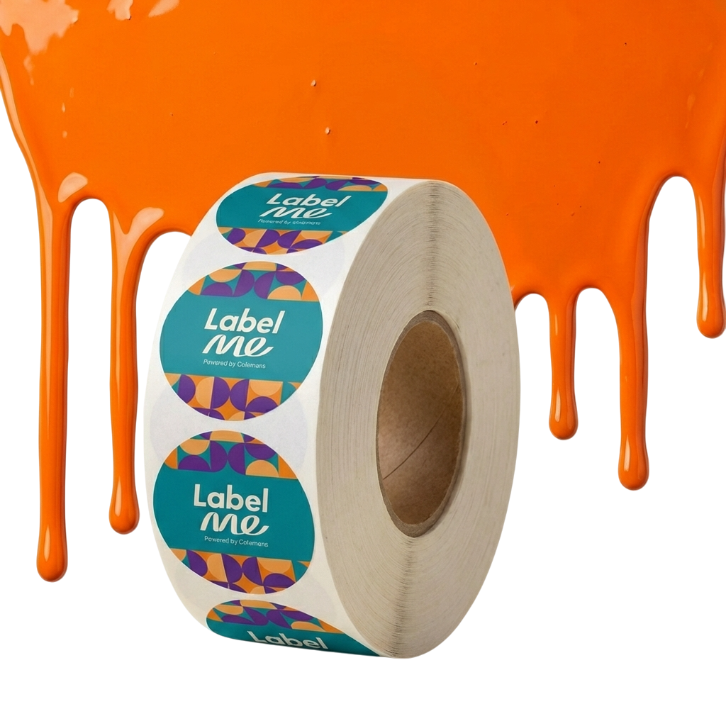 Show details for Circular Fluro Paper Stickers