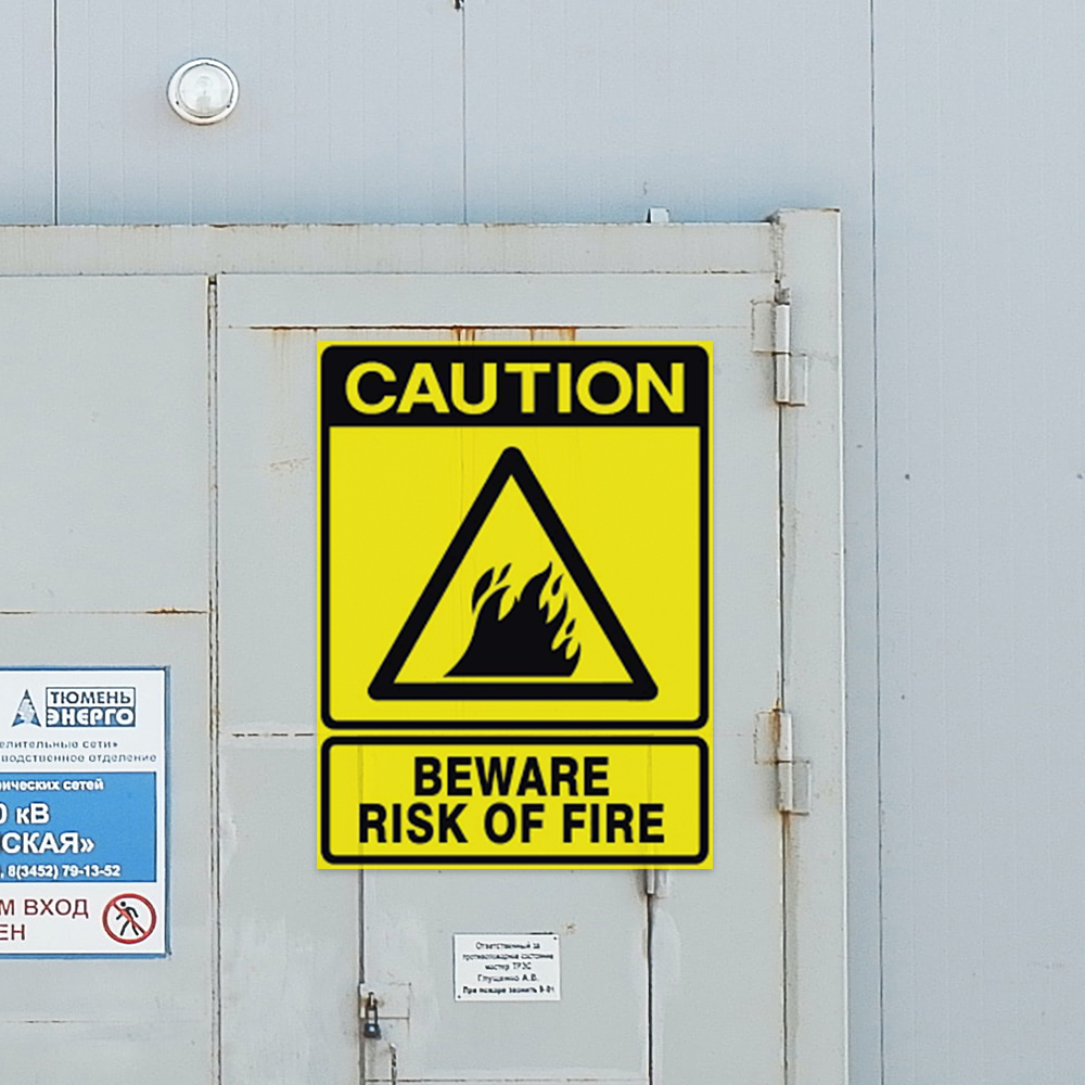 Show details for Danger Fire Hazard