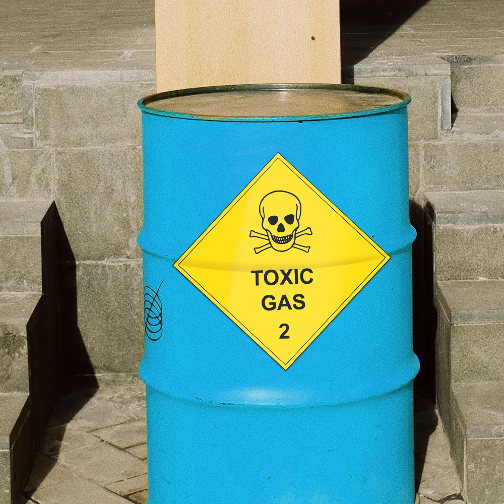 Show details for Toxic Gases Label