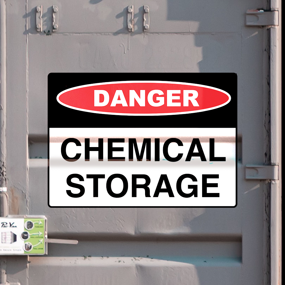 Show details for Danger Chemical Storage Label