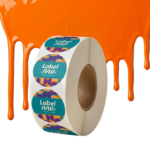 Show details for Circular Fluro Paper Stickers