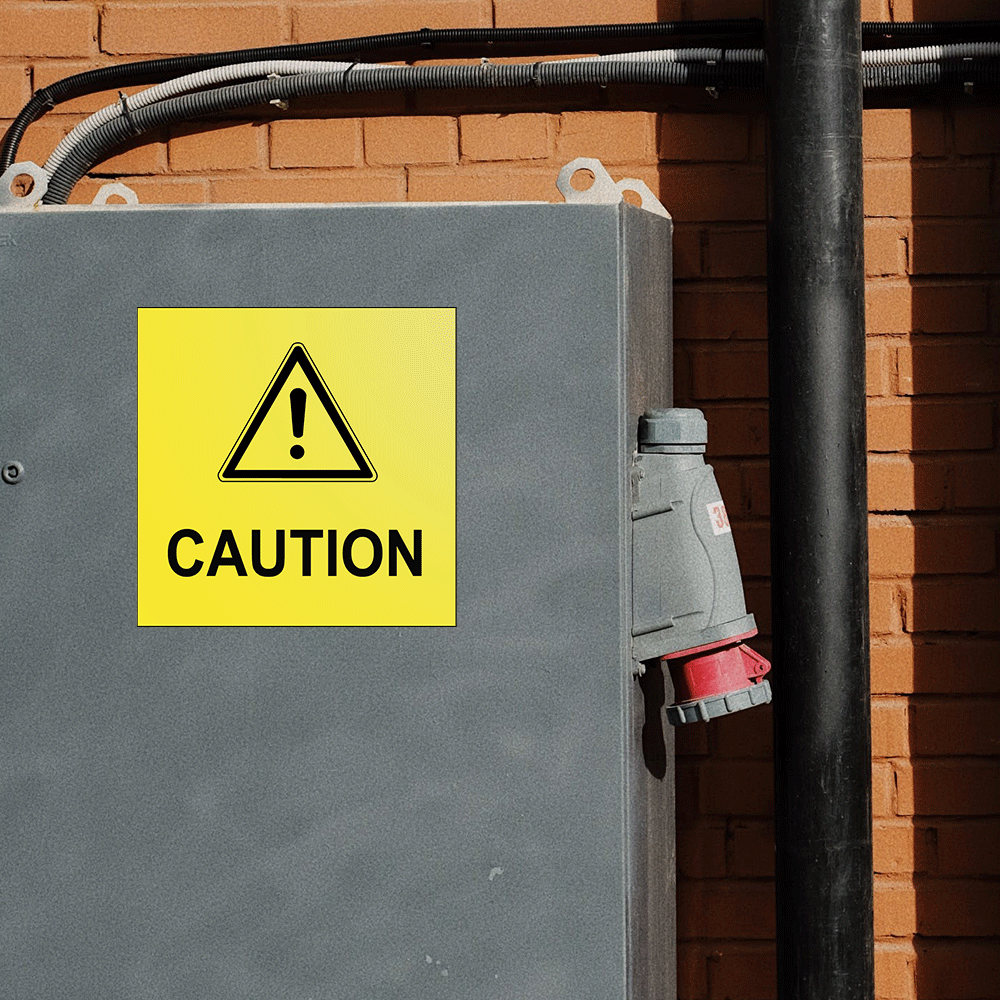 Show details for Caution Label (Mining)